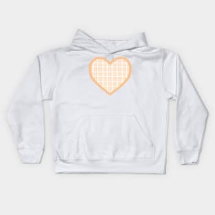 Orange Cottage Heart Kids Hoodie